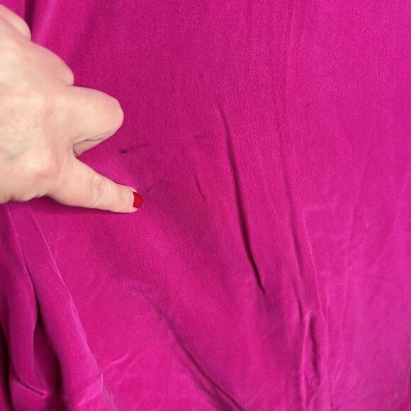 Adam Douglass Vintage Silk‎ Blazer Womens XL Embroidered Beaded Pink Boho 90s - Picture 7 of 16